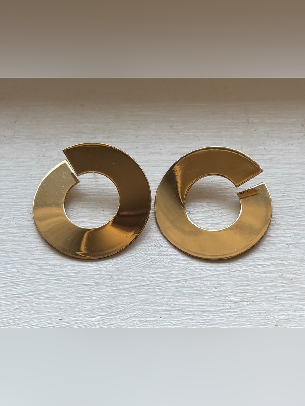 Jenny Bird Carmine Gold Tone Earrings
